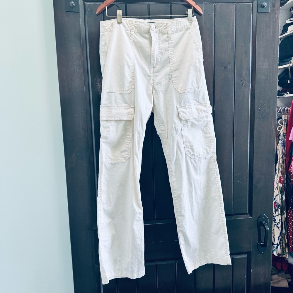 Sanctuary Ladies Cream Cargo Pants - Picture 3 of 9